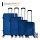 thumbnail image 5 of Juego Set Familiar 4 Maletas Rigidas Ruedas 360 Resistentes azul Grande, 5 of 8