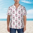 thumbnail image 4 of Lsque Cute Poodle Dog pattern Hawaiian Shirt for Men, Unisex Summer Beach Casual Short Sleeve Button Down Shirts-Large, 4 of 9