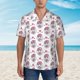 thumbnail image 2 of Balery Cute Poodle Dog Camisas hawaianas de manga corta para hombre, camisas playeras de corte holgado, camisas de vacaciones con botones,Medium, 2 of 7