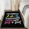thumbnail image 2 of 1PC Colorful Gymnastics Themed Area Rug Partial Carpet, Lightweight Washable Easy-to-Clean Carpet Mat Festival Gift, Suitable for Bedroom, Living Room, Office, Balcony, Corridor, Room Accessones, 2 of 8