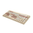 thumbnail image 4 of Miulika Compact 84 Keys Gaming Keyboard Ergonomic Quiet Triple Mode Silent Mini Keyboard Milk Tea, 4 of 8