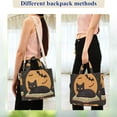 thumbnail image 4 of FORMRS Womens Corduroy Tote Bag Crossbody Shoulder Handbag with Pocket, Orange Halloween Cat, 4 of 7