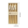thumbnail image 2 of Holloyiver 4 Packs Taper Candles, Decorative Pole Colored Candle, Stick Bulk Scented Candles Romantic Candles Prop for Valentines Day Christmas Party Wedding Dinner (Gold), 2 of 6