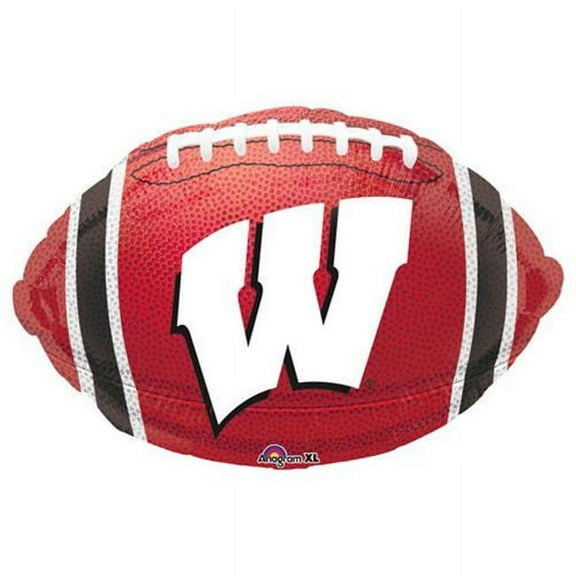 17 inch University Of Wisconsin Junior Shape Anagram Foil Mylar Balloon - Party Supplies Decorations