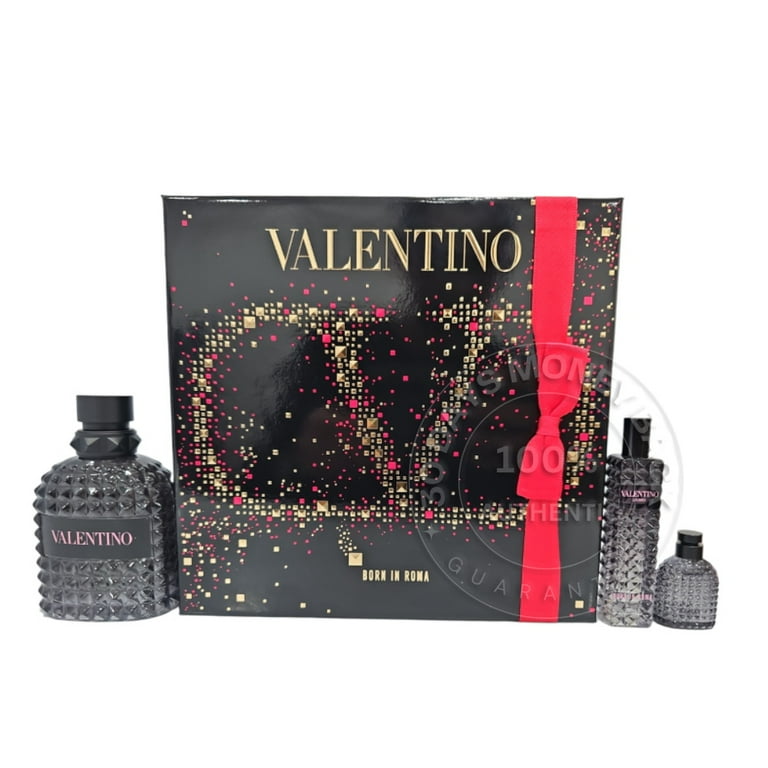 Valentino Uomo Born in Roma Men's Cologne Perfume - 3 Pc Eau de