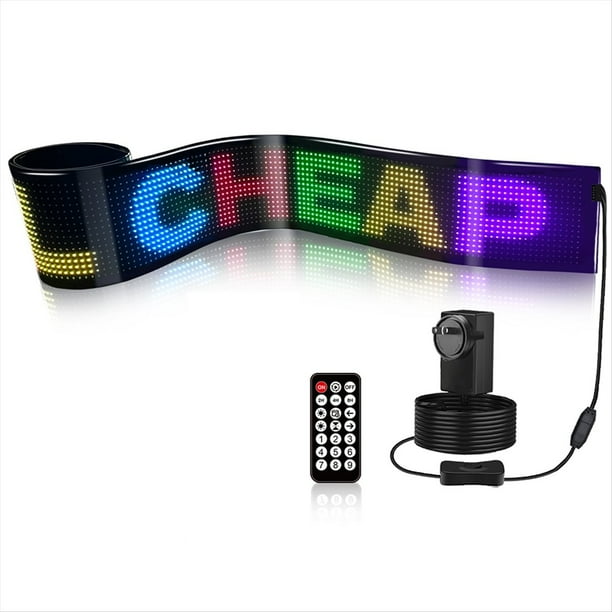Panel de Luz LED Programable de 16 X 192 LED para CamióN o AutomóVil, con Matriz de PíXeles, Flexible, con AnimacióN AutomáTica.