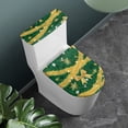 thumbnail image 2 of HELLHERO Bow Snowflake Polyester Fabric Toilet Lid Covers for Bathroom Supplies, Universal Dustproof Washable, Stays in Place, 17x21 Inches, 2 of 5