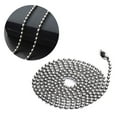 thumbnail image 4 of Stainless Steel Long Bead Connector Clasp Ball Chain Keychain Tag Metal Bead Chain, 4 of 5