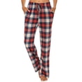 thumbnail image 1 of Innerwin Palazzo Pants Wide Leg Ladies Pajamas Bottoms Holiday Drawstring Lounge Navy Blue M, 1 of 6