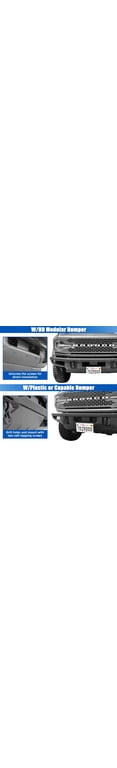 Front License Plate Bracket For Ford Bronco 2021-2025 | Heavy-Duty Black Aluminum Mount, No Drill Required
