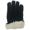 thumbnail image 4 of Dockers Mens Black Suede Leather Sherpa Lined Gloves Gathered Wrist X-Large, 4 of 4