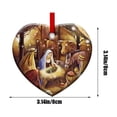 thumbnail image 4 of Wzzjkit Nativity Christmas Ornament, Christmas Tree Decorations Christmas Holiday Vision Birth Acrylic Pendant Hanging Sign Festive Wall Car Accessories, Christmas Party Decorations, 4 of 7