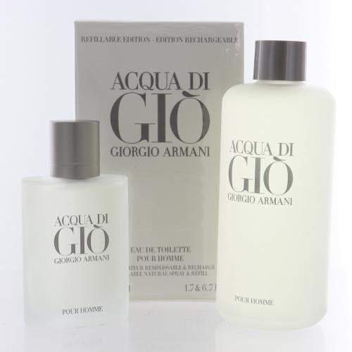 Acqua Di Gio Men 2 Piece Gift Set 1 7 Oz Eau De Toilette Spray By Giorgio Armani Walmart Com
