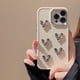 thumbnail image 4 of Funda para teléfono móvil iPhone 14 13 Apple 11 con diseño electrochapado Love, adecuada para 14Pro max Metal XR, 4 of 6