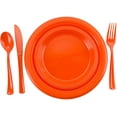 thumbnail image 5 of Factory Direct Orange Cutlery Combo Pack - 24 Ct. Plastic Cutlery Set Great for Party, 5 of 9