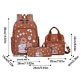 thumbnail image 2 of gcong Lightweight School Bookbag For Elementary Adjustable Straps Cute Backpack Brown, 2 of 3