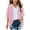 Pink1, variant on zbxnLI Girls Chiffon Cardigan 3/4 Sleeve Open Front Summer Cardigans Lightweight Outwear 3-14 Years