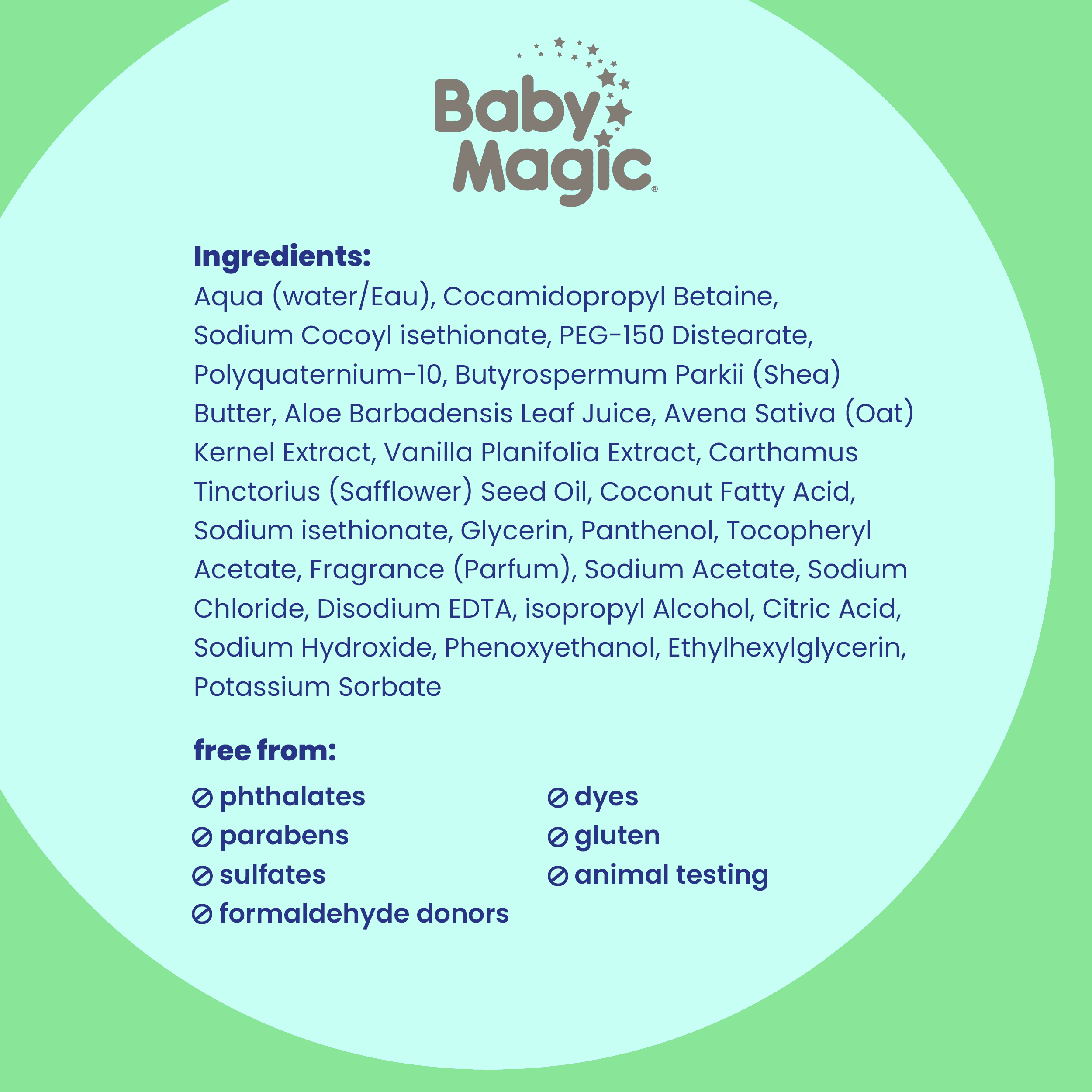 Baby Magic Soothing Hair & Body Wash, Vanilla & Oat, Hypoallergenic, 16.5 fl oz