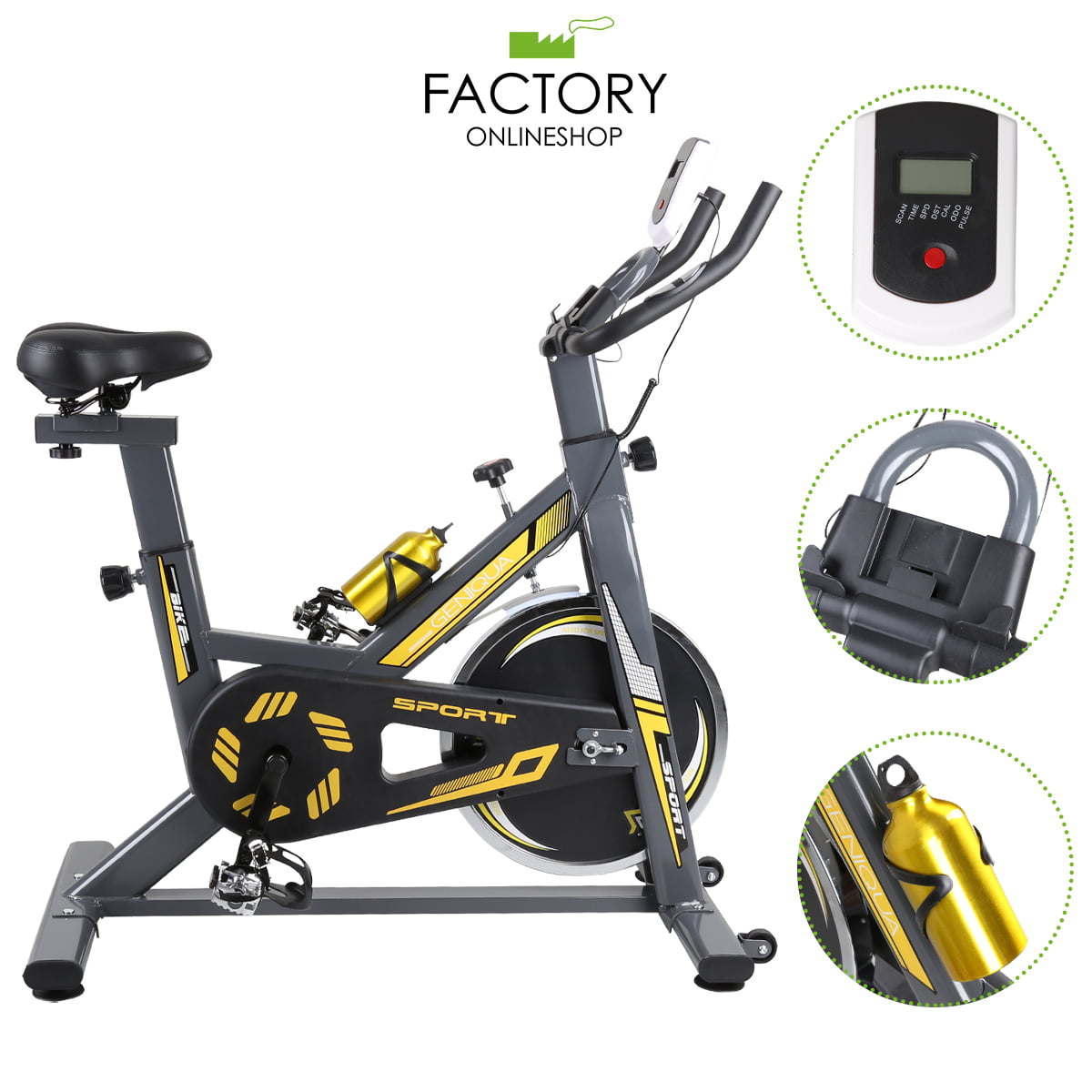 Details about   Heavy Duty Exercise Sport Bike Home&Gym Bicycle Cycling Cardio Fitness Machine % 