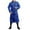 Blue, variant on Mens Winter Jacket Longline Open Front Knit Cardigan Norse Retro Warm Coat Trench Coat Men Blue XXXXXL