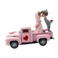 thumbnail image 2 of Decoración de camioneta para el Día de San Valentín, modelo de camioneta, regalo, bandeja escalonada de escritorio, decoración romántica Estilo C, 2 of 9