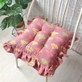 thumbnail image 4 of Tauxra Coussin de Chaise en Velours 40cm Tapis Rond avec Sangle pour Bureau Maison Extérieur, 4 of 6
