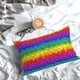 thumbnail image 5 of Fotbe Bright Rainbow Funda de Almohada Decorativa Estilo Occidental, Lujo en Algodón, Fundas para Almohadas King, Cojín Estampado para Decoración del Hogar-20"x30", 5 of 6