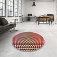 thumbnail image 4 of Ahgly Company Machine Washable Indoor Round Transitional Cranberry Red Area Rugs, 7' Round, 4 of 7