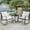 Beige, variant on SOLAURA 3-Piece Outdoor Rocking Chairs Set with Table Patio Brown Wicker Bistro Set for Garden, Backyards and Pools, Beige Cushions