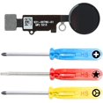 thumbnail image 1 of MMOBIEL Home Button Compatible with iPhone 7/7 Plus (Black) with Flex Cable incl 3X Screwdrivers, 1 of 5
