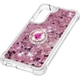 thumbnail image 6 of for Samsung Galaxy S22 Plus Glitter Case with Ring Holder, Bling Sparkle Floating Liquid Soft TPU Cushion Fashion Girly Women Girls Clear Case Cover for Samsung Galaxy S22 Plus  Rose Gold, 6 of 14