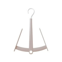 Oggfader Windproof Rotating Shoe Drying Rack - Foldable Multifunctional Plastic Rack for Sneakers, Small Garments - Space Saving for Closet, Balcony, Bathroom - Pink