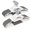 Gray+beige, variant on Heavy-duty plastic ultra-wide hanger with rotating hooks, suitable for coats, jackets, dresses, shirts, pants, saving closet space