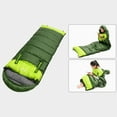 thumbnail image 2 of Camping Sleeping Bag, Portable Lightweight Rectangle Splicing Type, Backpacking Sleeping Bag with Compression Sack, Green Right, 2 of 8