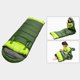 thumbnail image 2 of Saco de dormir para exteriores para hombre y mujer, cálido, grueso y portátil, 3 unidades Ejército Verde Derecho, 2 of 9