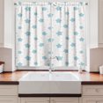 thumbnail image 2 of Ambesonne Neutral Color Kitchen Curtains, Soft Colored Stars, 55"x45", Cadet Blue and Pale Peach, 2 of 3
