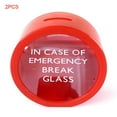 thumbnail image 1 of 2 Pcs Boîte à Monnaie Rouge Sûre, Tirelire d'Urgence, 1 of 6