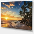 thumbnail image 3 of Designart Paradise Tropical Island Beach with Palms Canvas Wall Art, 3 of 4