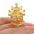 Axio 6pcs Diy Alloy Charms Jewelry Making Charms Antique Pavilion