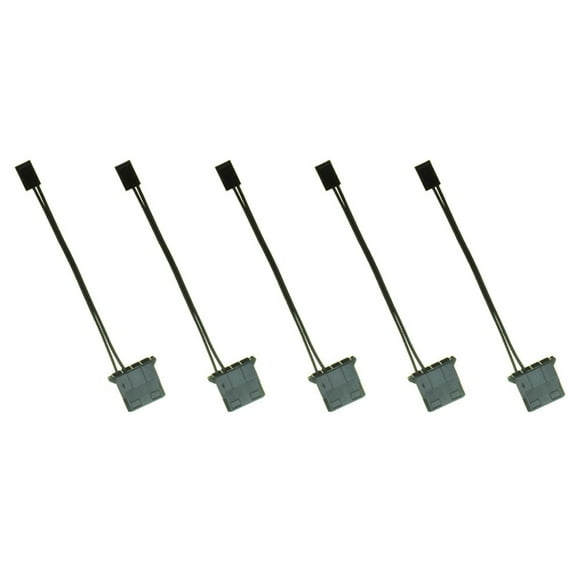 5Pcs IDE to 3 Pin Fan Power Cable Molex D Plug Power to 3 Pin Connector Computer PC Cooling Convertor Cable