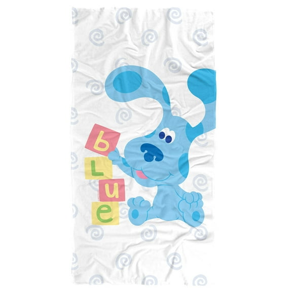 Blues Clues Beach Towel, 30"x60", Blue's Clues Blocks Beach Towel