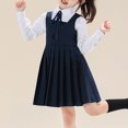 thumbnail image 5 of Auroural Girl's Ruffled Sleeveless Pleated Skirt Casual Spring Dress Princess Dress, 5 of 8