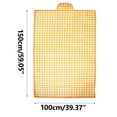 thumbnail image 4 of VOTRUDI Outdoor Beach Mat Picnic Blankets Large - Portable Foldable Damp-Proof 78.74" x 55.12" Picnic Blanket for Beach Camping and Hiking,78.74"x55.12",Yellow, 4 of 4
