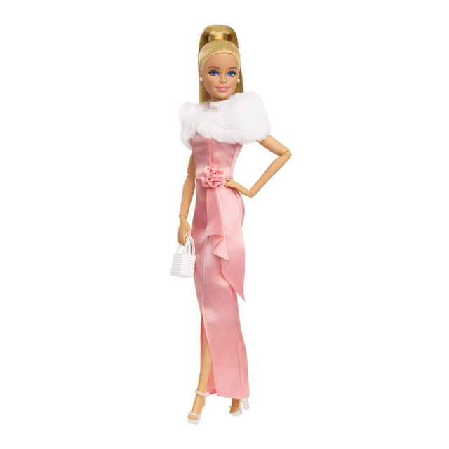 Muñeca Mattel Barbie Mattel 80th Aniversario Vestido Rosa Elegante