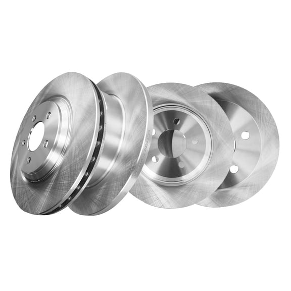 Set of 4 Front-Rear Brake Disc Rotors For 2001 Ford Mustang GT Bullitt
