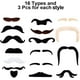 thumbnail image 2 of Bigote autoadhesivo, barba postiza pegado adhesivo barbas postizas barbas de fiesta para fiesta de Navidad, cumpleaños y fiesta Xemadio LKX-1092, 2 of 7
