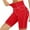 Red, variant on Timegard Biker Shorts Women High Waist Skinny Stretch Solid Color Workout Running Shorts for Cycling