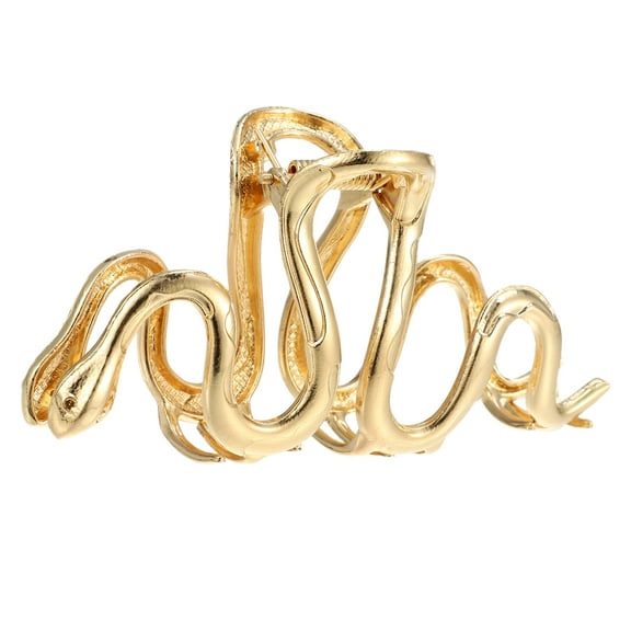 Vocoste 1 Pc Metal Hair Claws Hair Clips Hair Barrettes for Women Gold Tone 4.37"x2.20"x1.18"