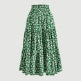 thumbnail image 5 of Delliss Women's Summer Trendy Print Layered Drawstring Flowy Skirt Elastic Waist Boho Casual Skirts With Pockets, 5 of 5