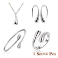 thumbnail image 3 of bisutería mujer tous joyería mujer conjunto gargantilConjunto de joyería de lujo para mujer, conjunto de anillo y pulsera con personalidad Simple, gota de agua, regalo de conjunto de joyería para muje, 3 of 3